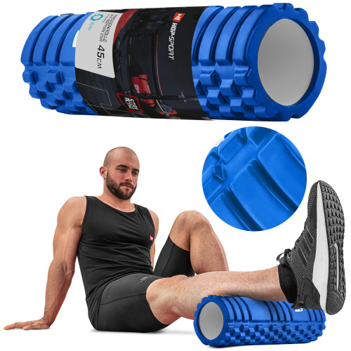 Масажний ролик  Hop-Sport HS-A045YG EVA 45 см blue - фото №4